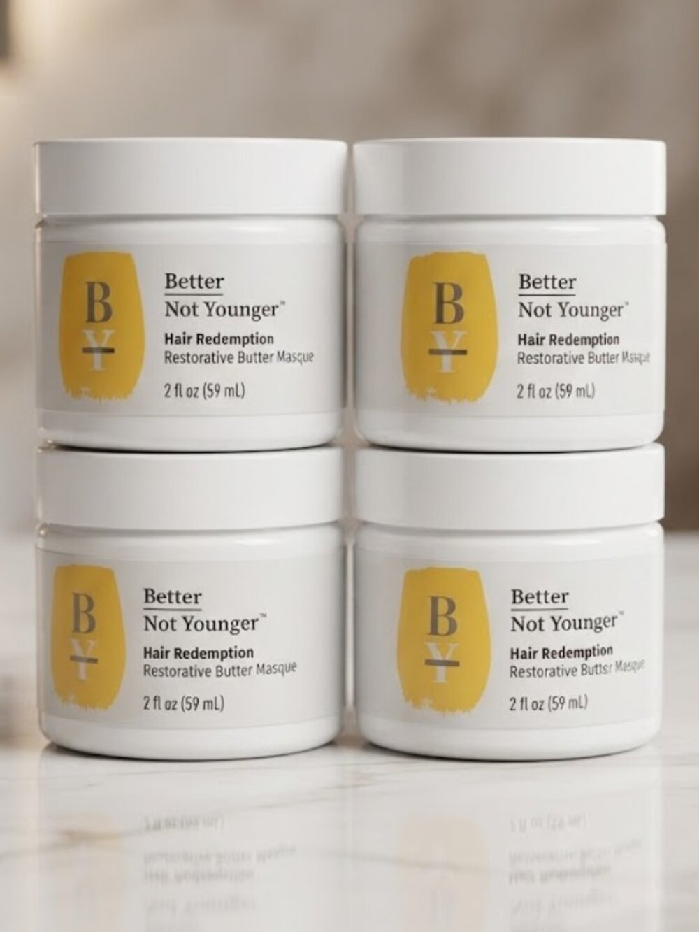 Bundle of 4 Better Not Younger Hair Redemption Butter Masque